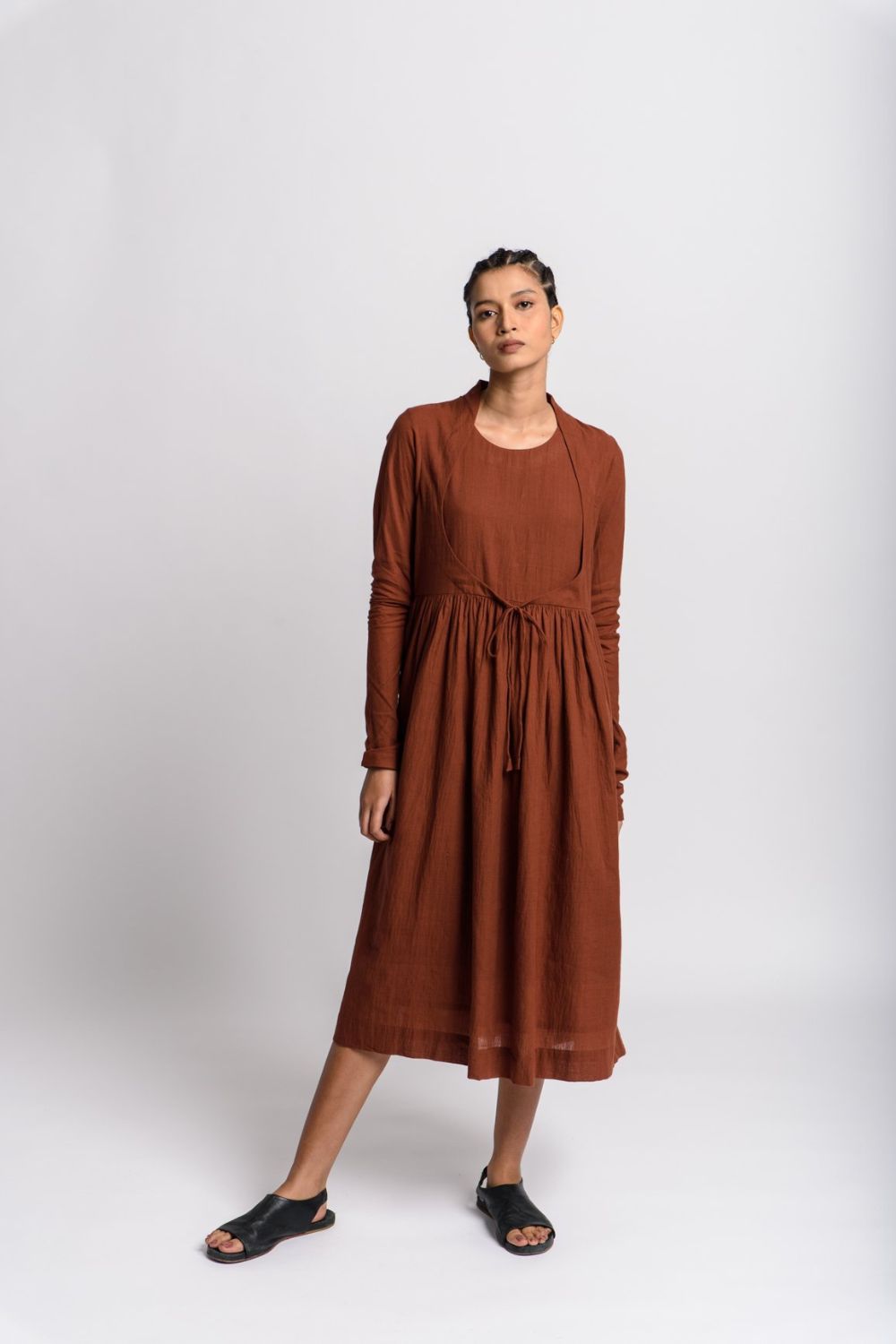Buy Toasted brown layered dress - Brown from C&W | Dresses for Women Buy Toasted brown layered dress - Brown from C&W | Dresses for Women