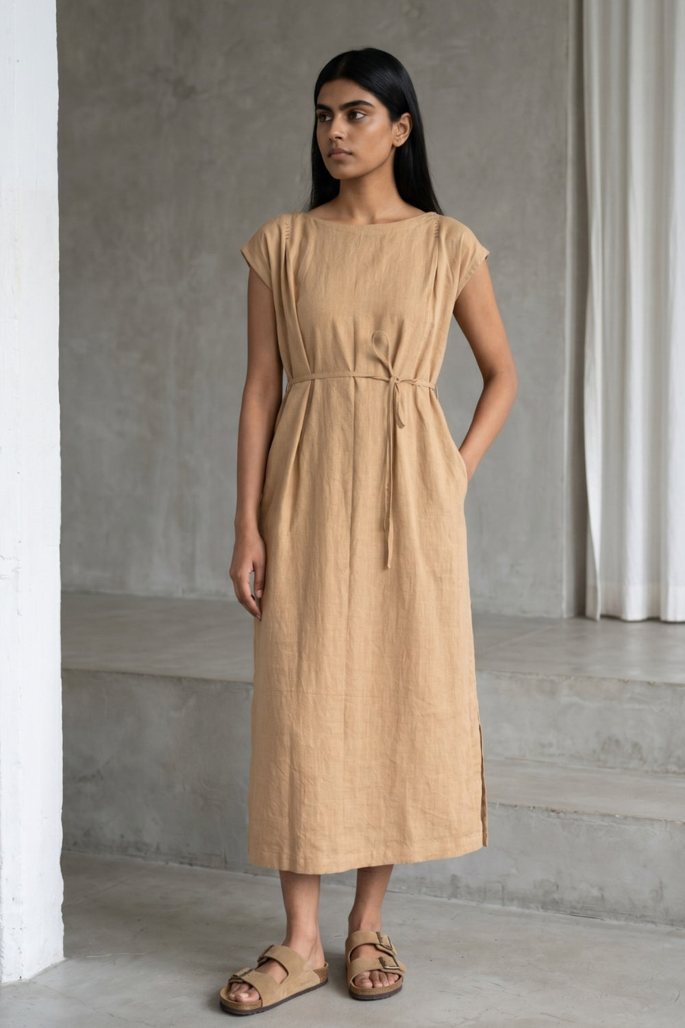 Erna Sand Beige Dress