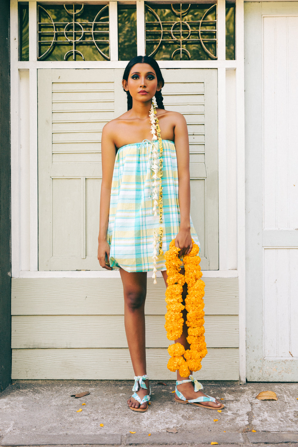 Buy Pelangi Cotton Balloon Dress Worldwide