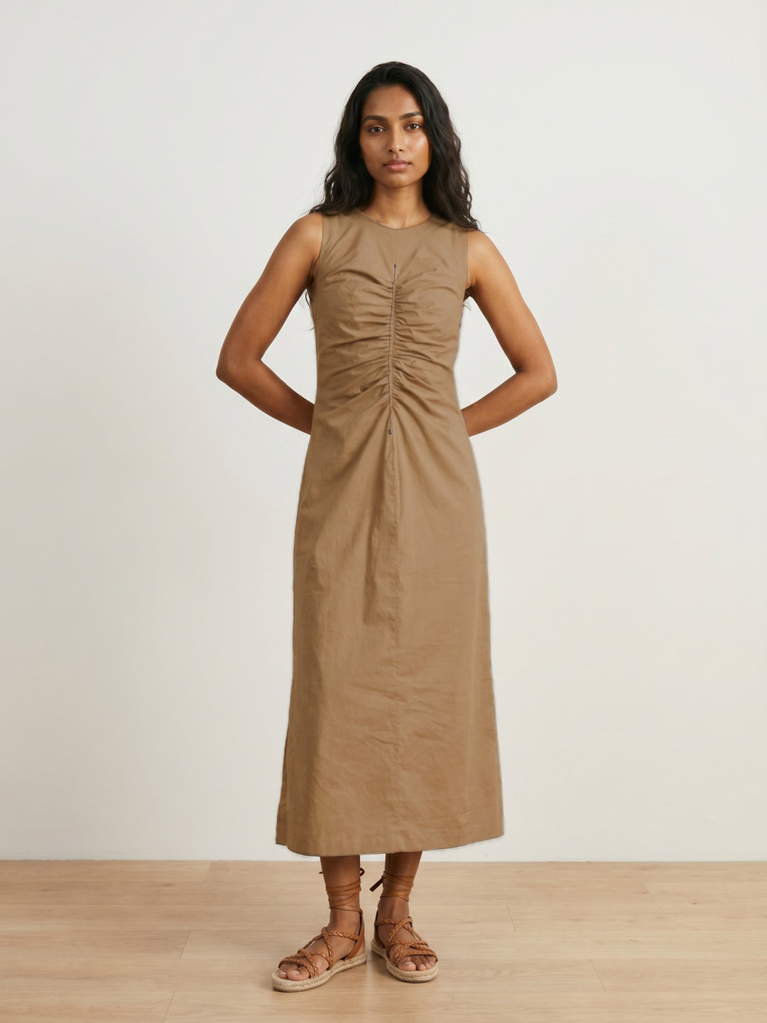 Buy Sarah Sand Beige Dress Worldwide