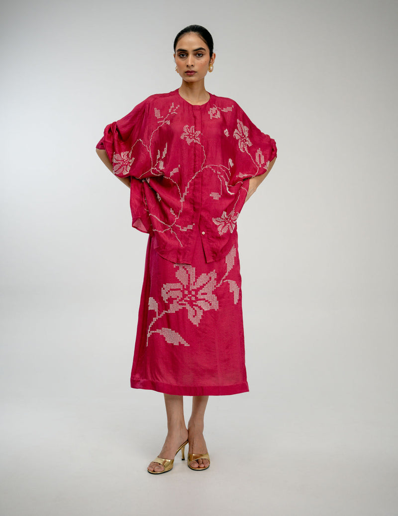 Sunday Window Shirt mulberry silk top/shirt by Ode to Odd in pink for women Worldwide