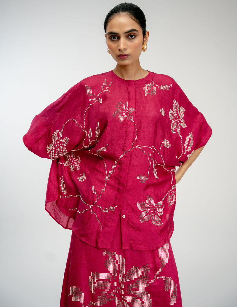 Sunday Window Shirt mulberry silk top/shirt by Ode to Odd in pink for women Worldwide