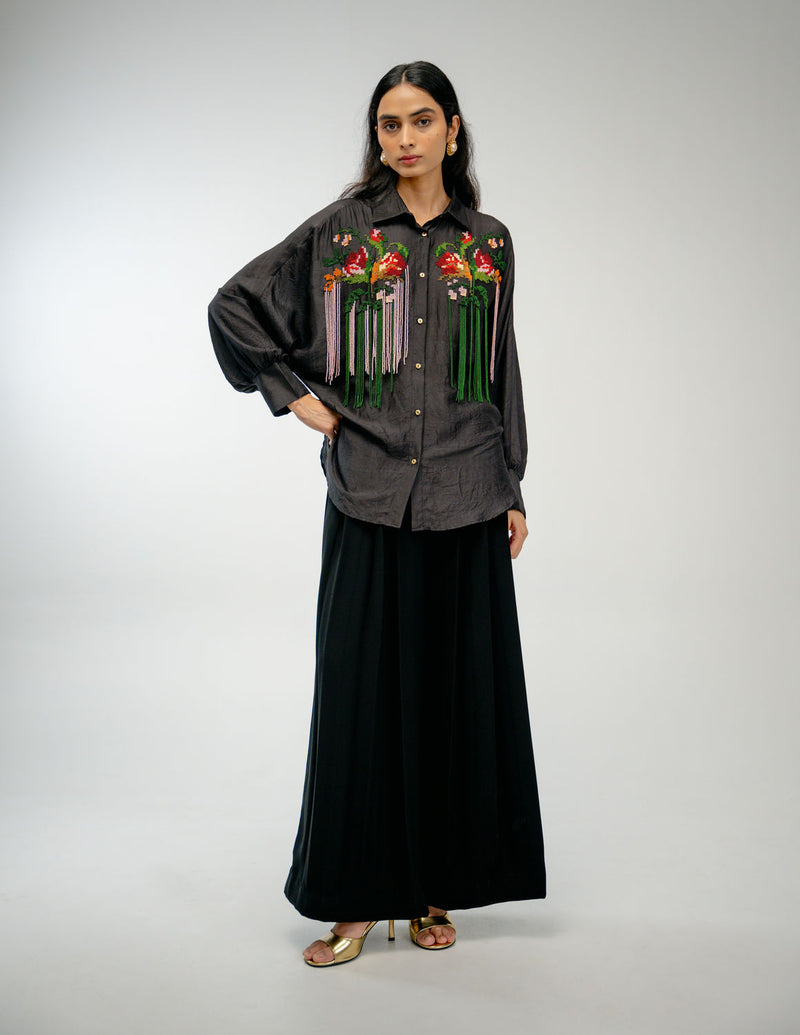 Together Shirt mulberry silk top/shirt by Ode to Odd in black for women Worldwide