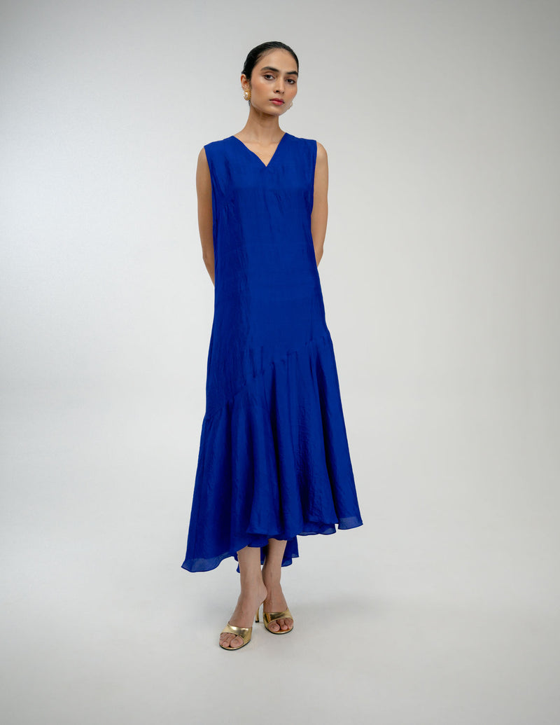 Dear Diary Dress mulberry silk dress by Ode to Odd in blue for women Worldwide