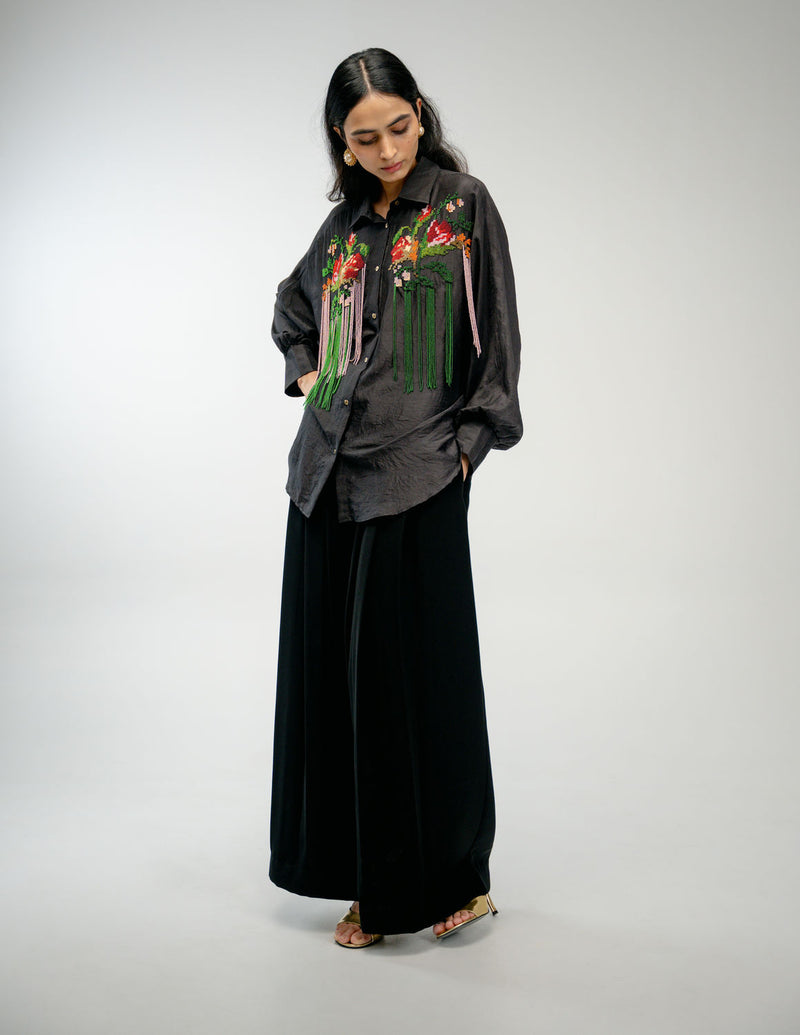 Together Shirt mulberry silk top/shirt by Ode to Odd in black for women Worldwide