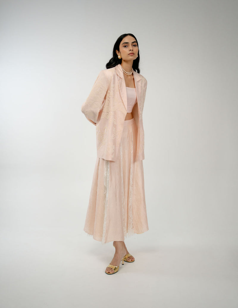 Still Here Set mulberry silk co-ord set by Ode to Odd in pink for women Worldwide