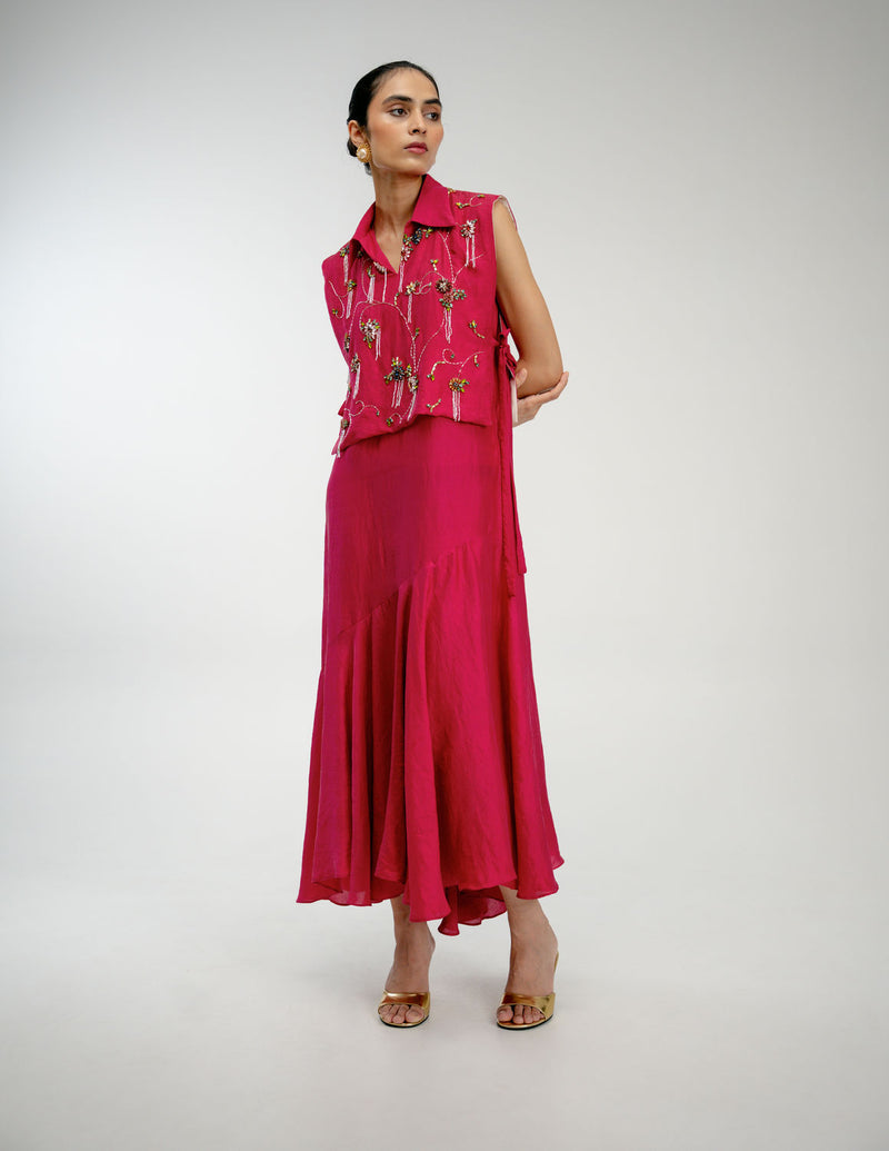 Found Again Set mulberry silk dress by Ode to Odd in pink for women Worldwide