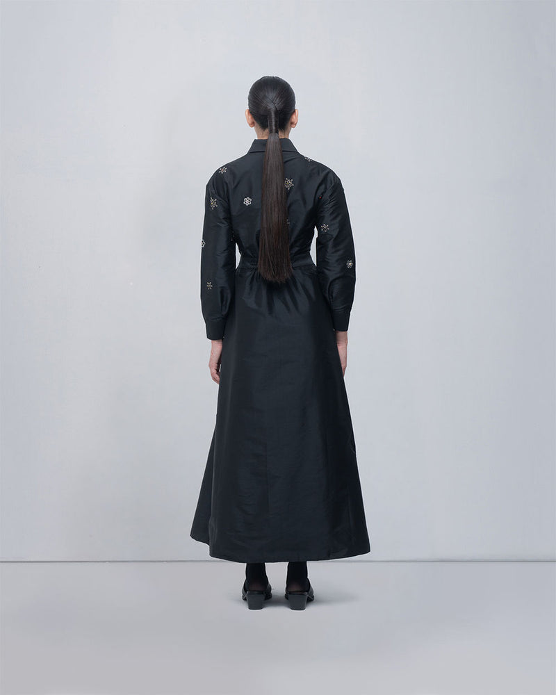 Gabrielle Draped Dress viscose by Leh Studios in black for women Worldwide