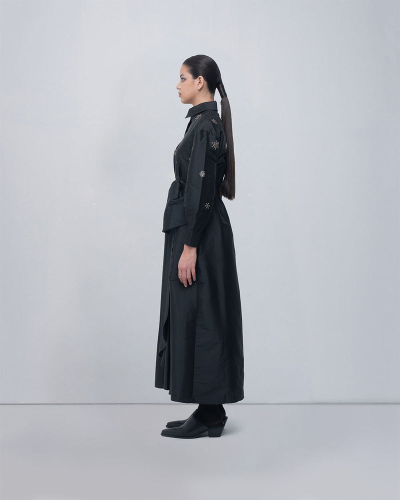 Gabrielle Draped Dress viscose by Leh Studios in black for women Worldwide
