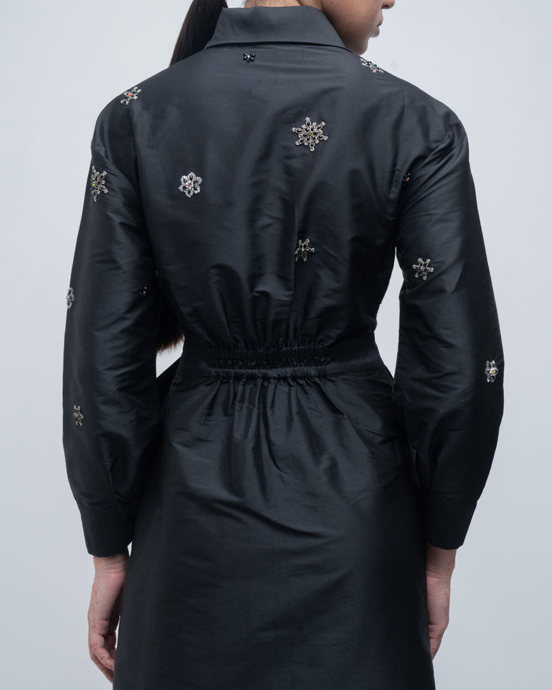 Gabrielle Draped Dress viscose by Leh Studios in black for women Worldwide