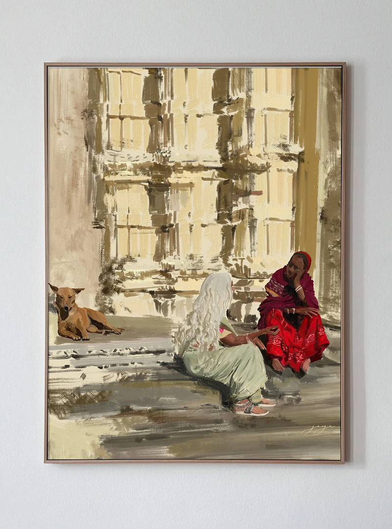 By the Ghat Artprint