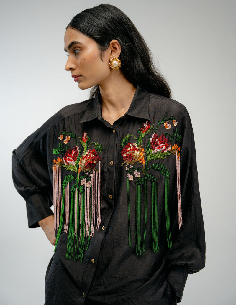 Together Shirt mulberry silk top/shirt by Ode to Odd in black for women Worldwide