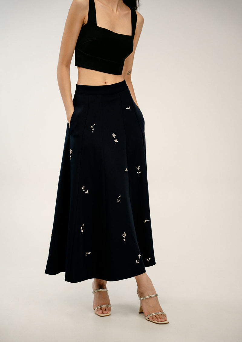 In Between Skirt japanese crepe skirt by Ode to Odd in black for women Worldwide