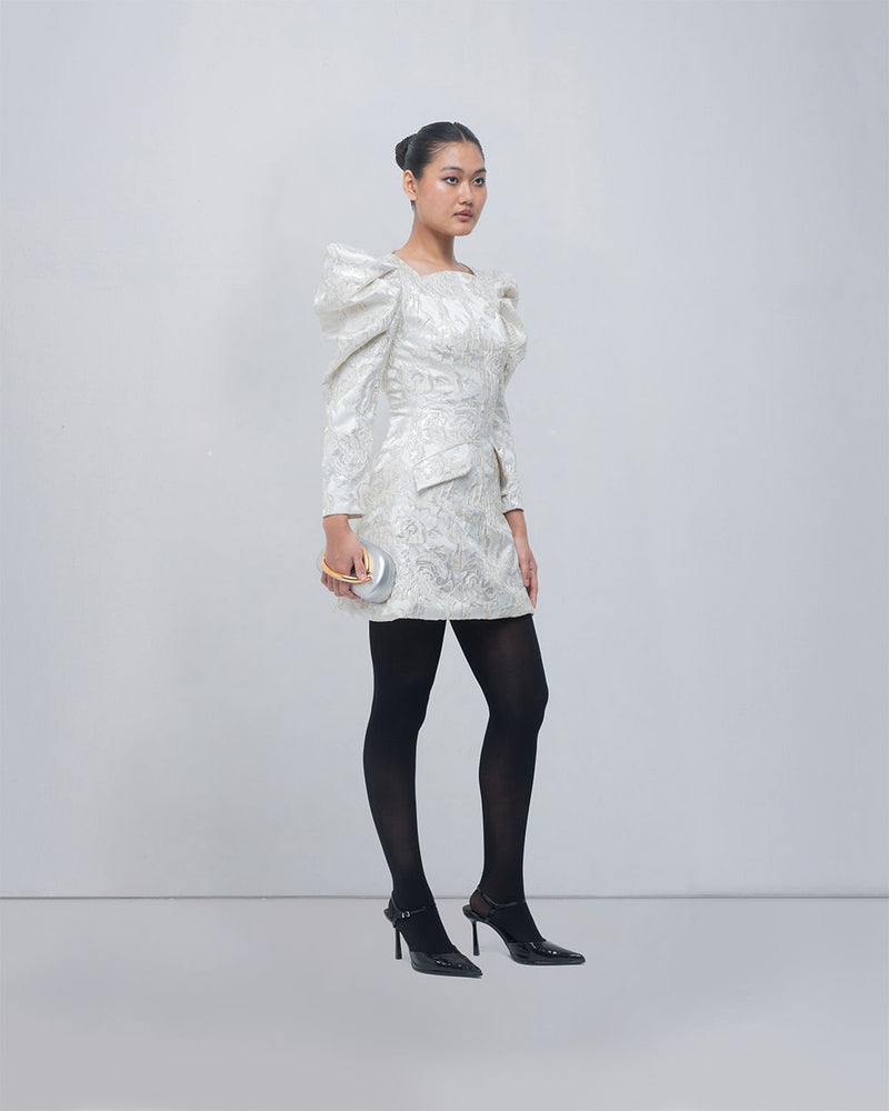 Layla Dress viscose by Leh Studios in ivory for women Worldwide