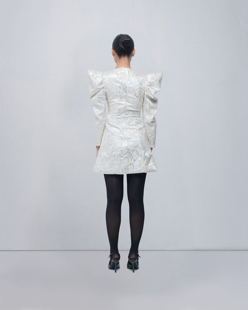 Layla Dress viscose by Leh Studios in ivory for women Worldwide