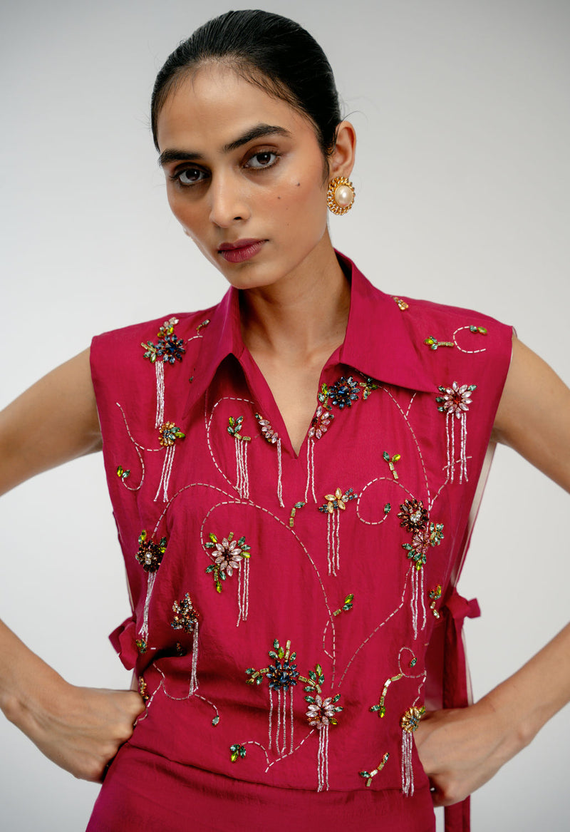 Found Again Set mulberry silk dress by Ode to Odd in pink for women Worldwide