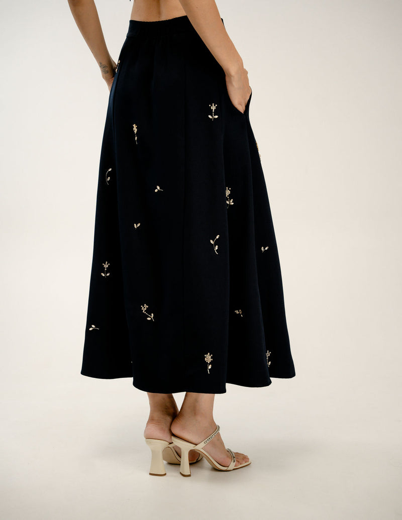 In Between Skirt japanese crepe skirt by Ode to Odd in black for women Worldwide