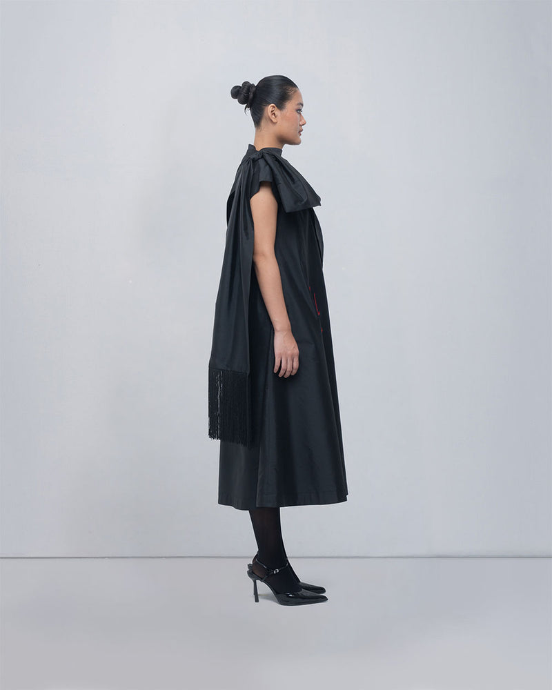 Estelle Dress viscose by Leh Studios in black for women Worldwide