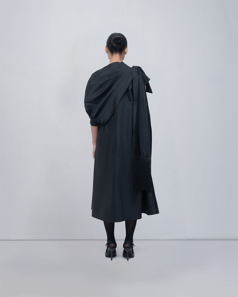 Estelle Dress viscose by Leh Studios in black for women Worldwide