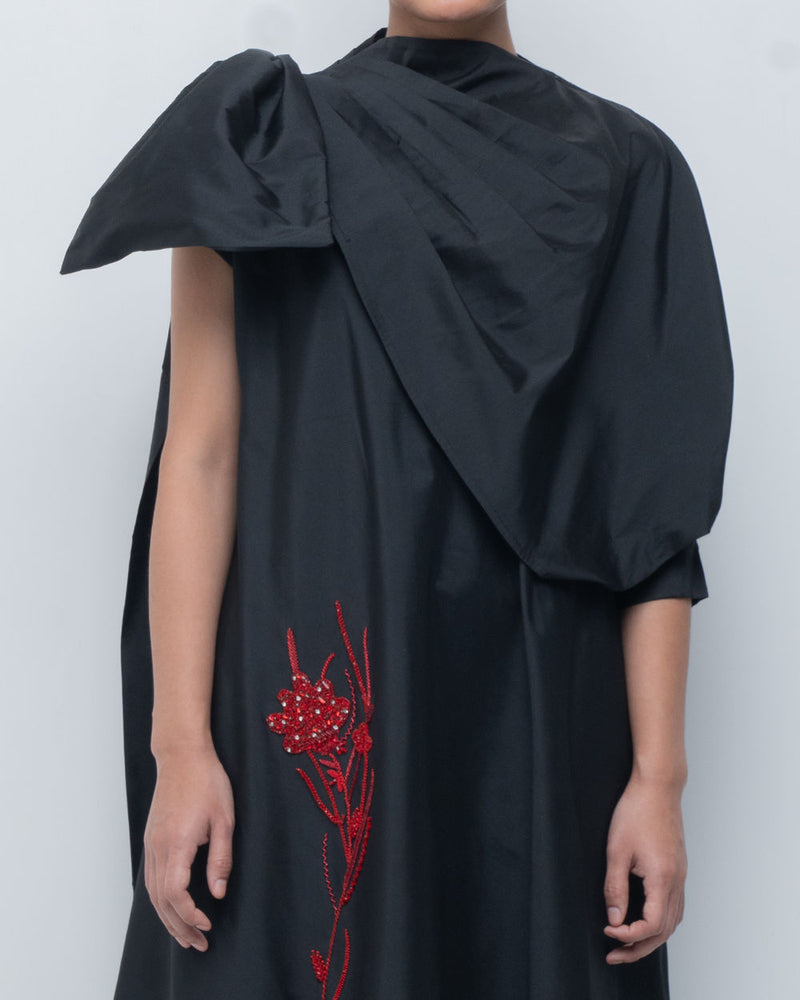 Estelle Dress viscose by Leh Studios in black for women Worldwide