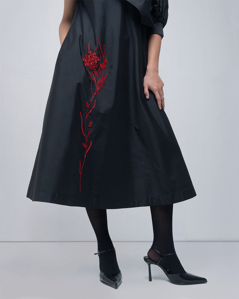 Estelle Dress viscose by Leh Studios in black for women Worldwide