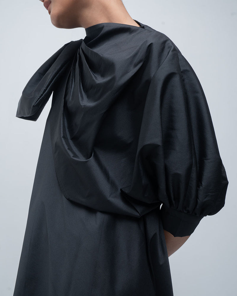 Estelle Dress viscose by Leh Studios in black for women Worldwide