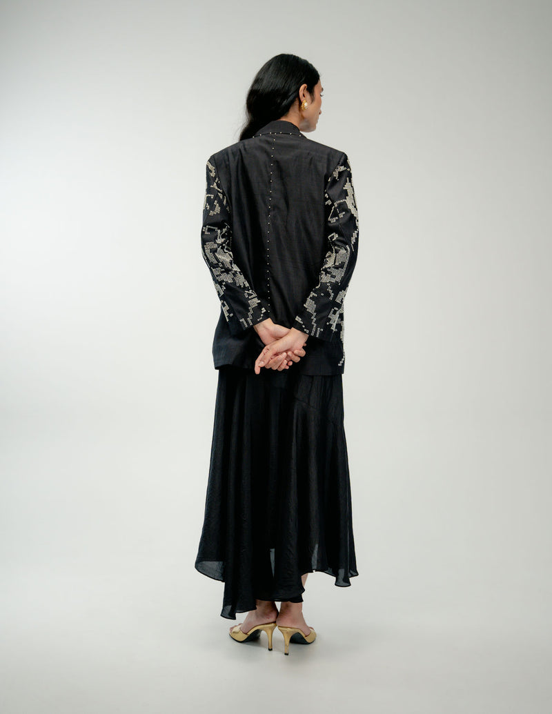 The Promise Set mulberry silk dress by Ode to Odd in black for women Worldwide