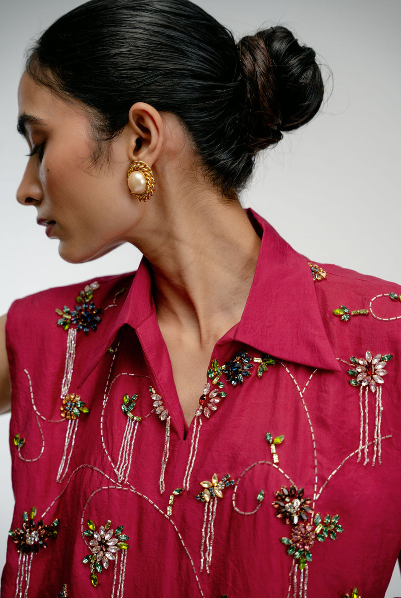 Found Again Set mulberry silk dress by Ode to Odd in pink for women Worldwide