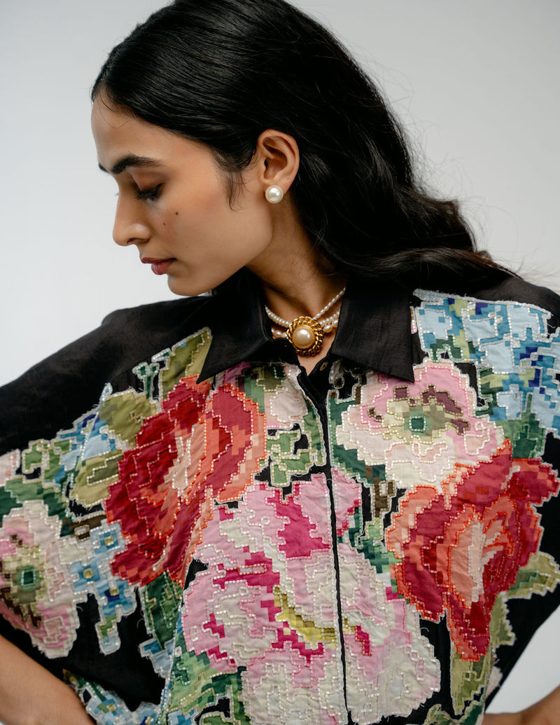 Keepsake Shirt mulberry silk top/shirt by Ode to Odd in black for women Worldwide