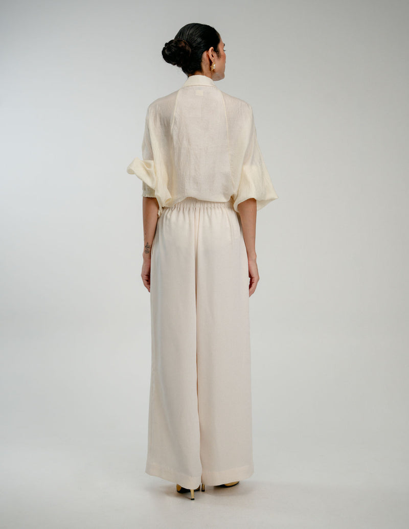 Pause Pants japanese crepe pant/trouser by Ode to Odd in off white for women Worldwide