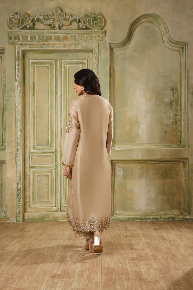 Zar-Rang Ivory Straight Kurta Set