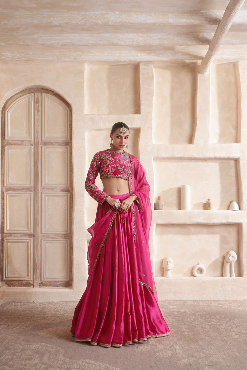 Zar-Rang Pink Lehenga Set