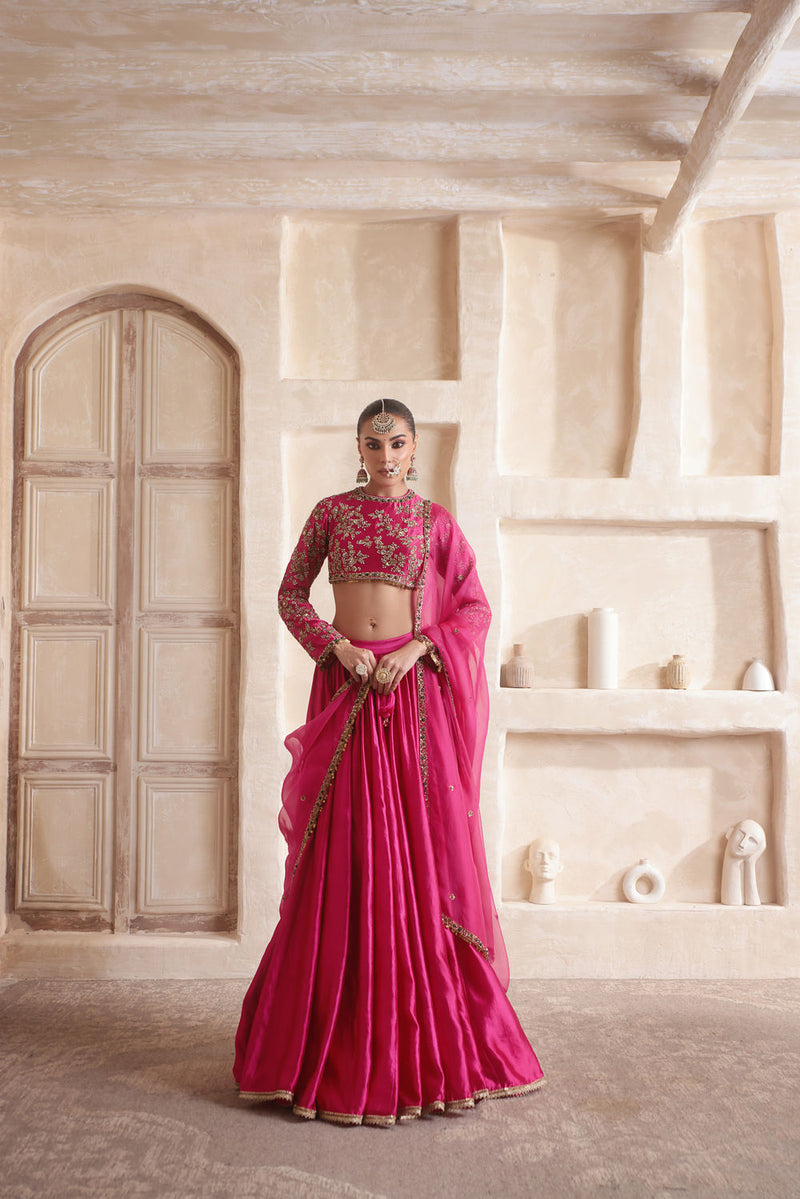 Zar-Rang Pink Lehenga Set
