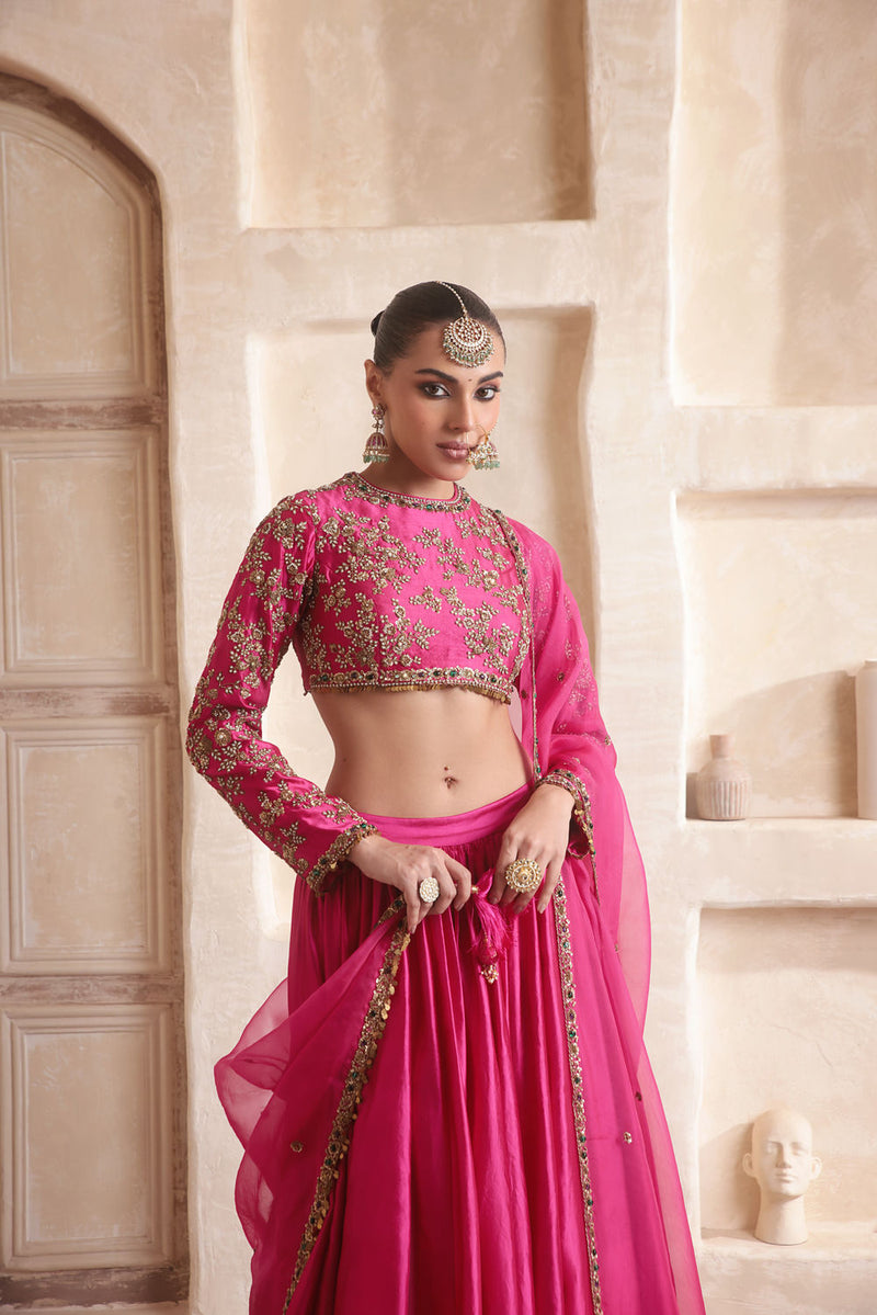 Zar-Rang Pink Lehenga Set