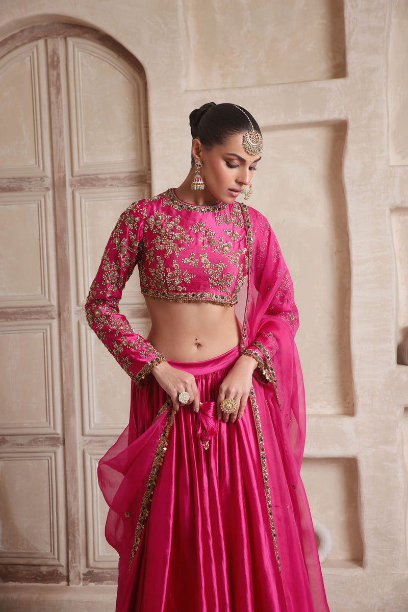 Zar-Rang Pink Lehenga Set