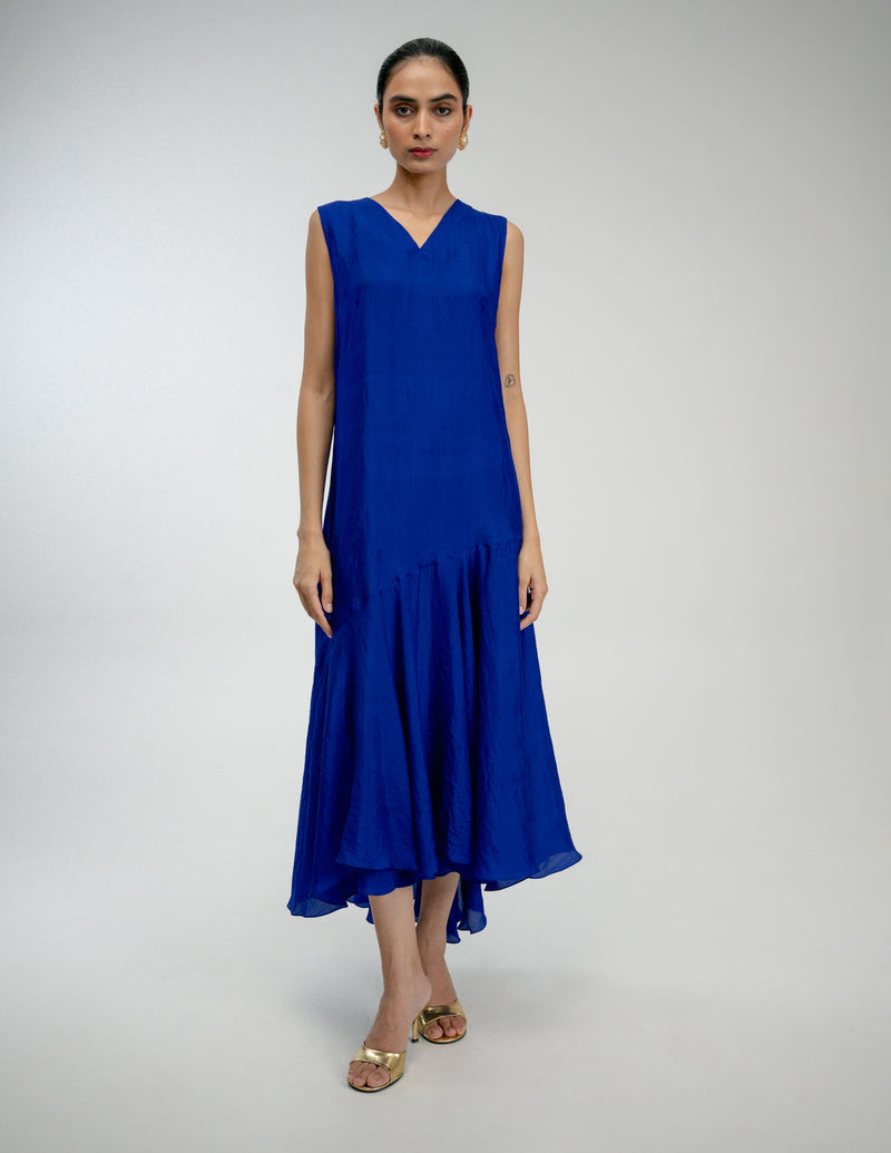 Thread Story Set mulberry silk dress by Ode to Odd in blue for women Worldwide