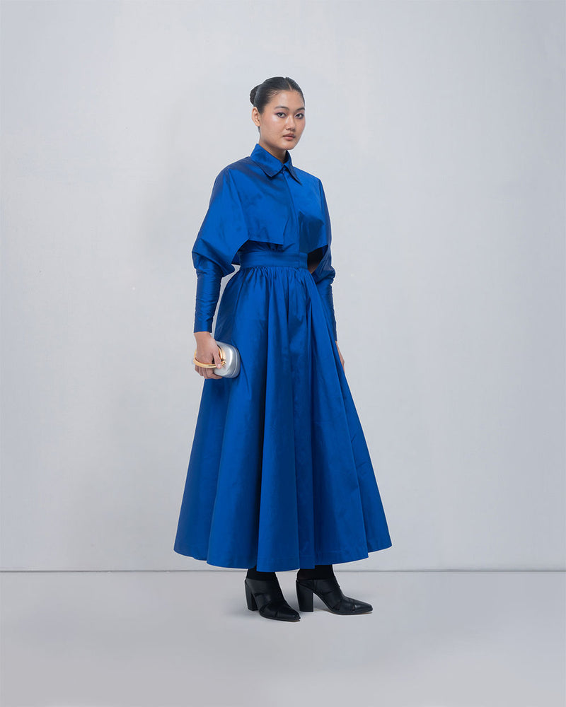 Ninon Dress viscose by Leh Studios in blue for women Worldwide