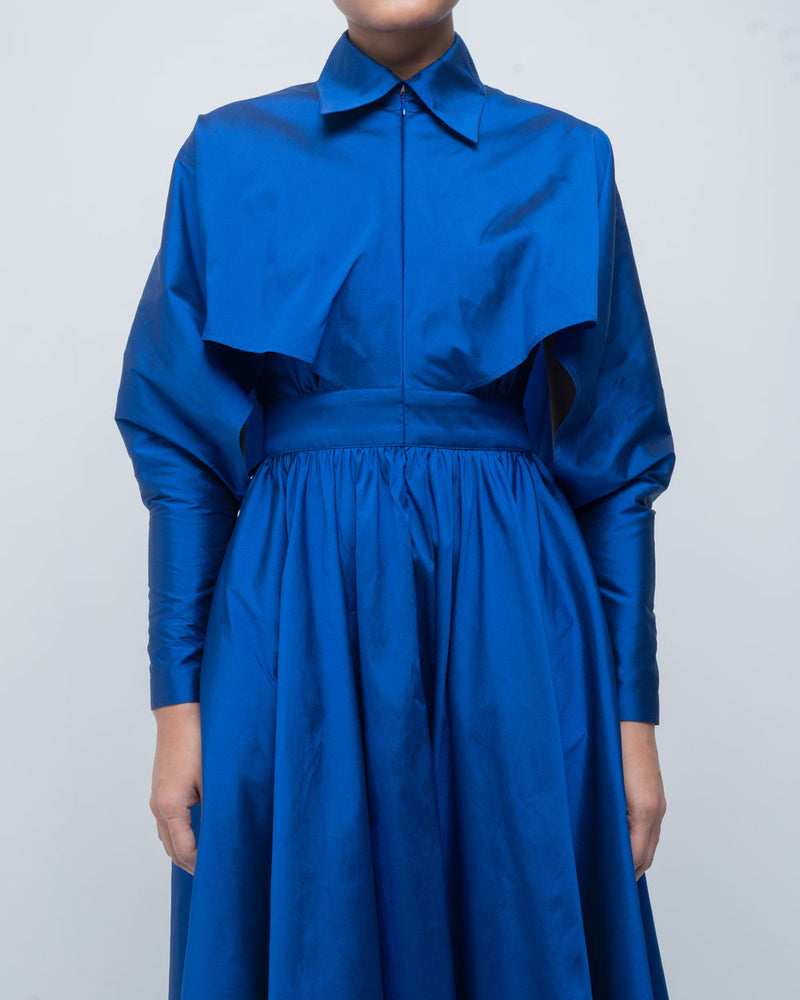 Ninon Dress viscose by Leh Studios in blue for women Worldwide
