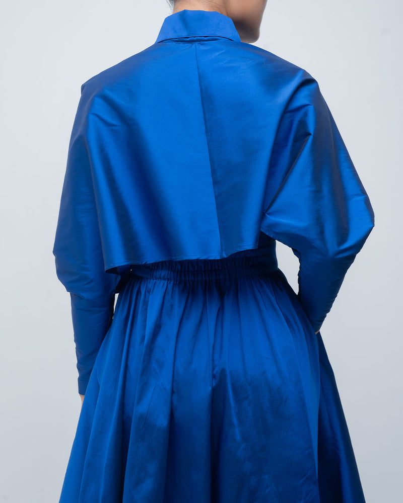 Ninon Dress viscose by Leh Studios in blue for women Worldwide