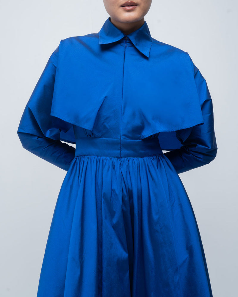 Ninon Dress viscose by Leh Studios in blue for women Worldwide