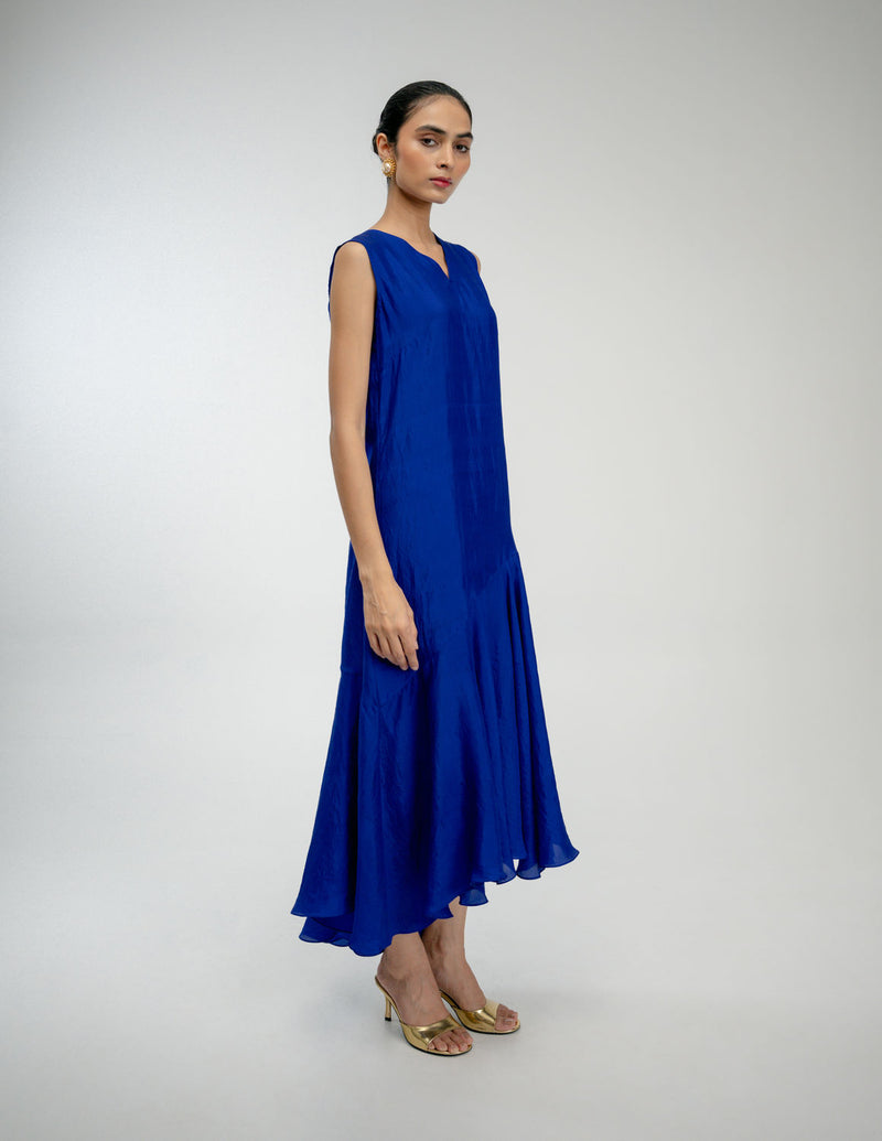 Thread Story Set mulberry silk dress by Ode to Odd in blue for women Worldwide