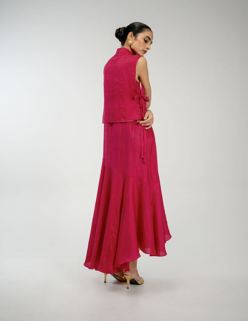 Found Again Set mulberry silk dress by Ode to Odd in pink for women Worldwide