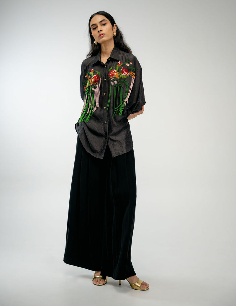 Together Shirt mulberry silk top/shirt by Ode to Odd in black for women Worldwide