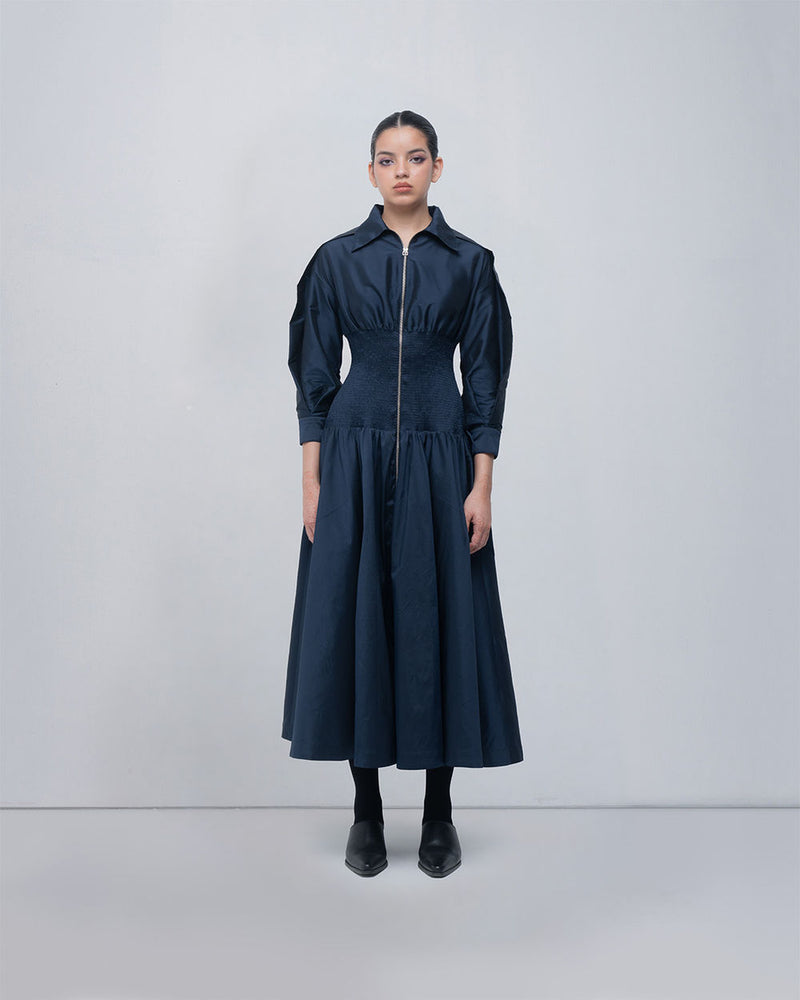 Maky Dress viscose by Leh Studios in blue for women Worldwide