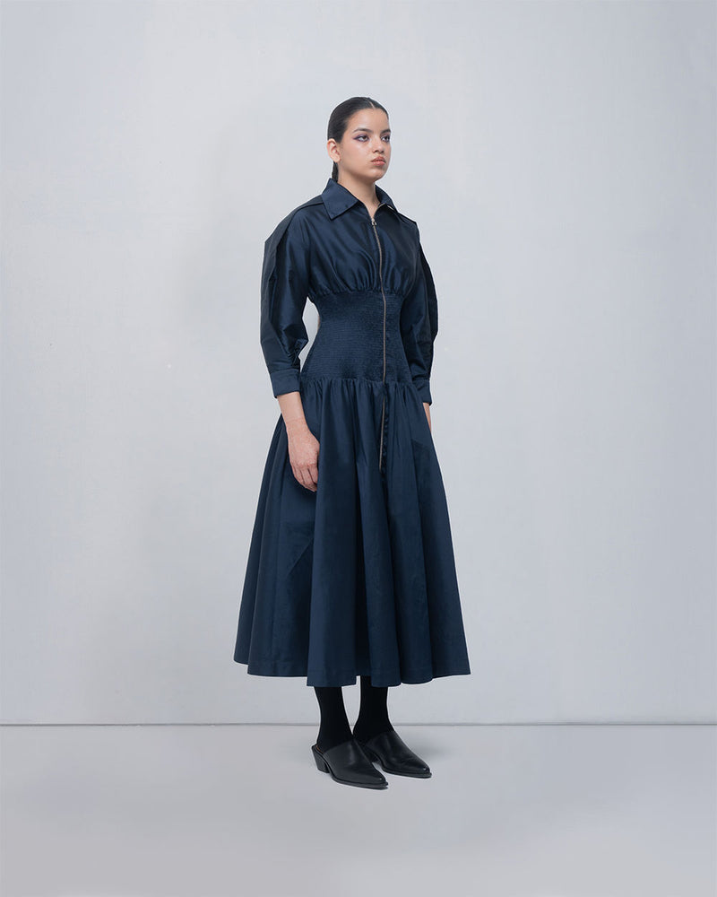 Maky Dress viscose by Leh Studios in blue for women Worldwide