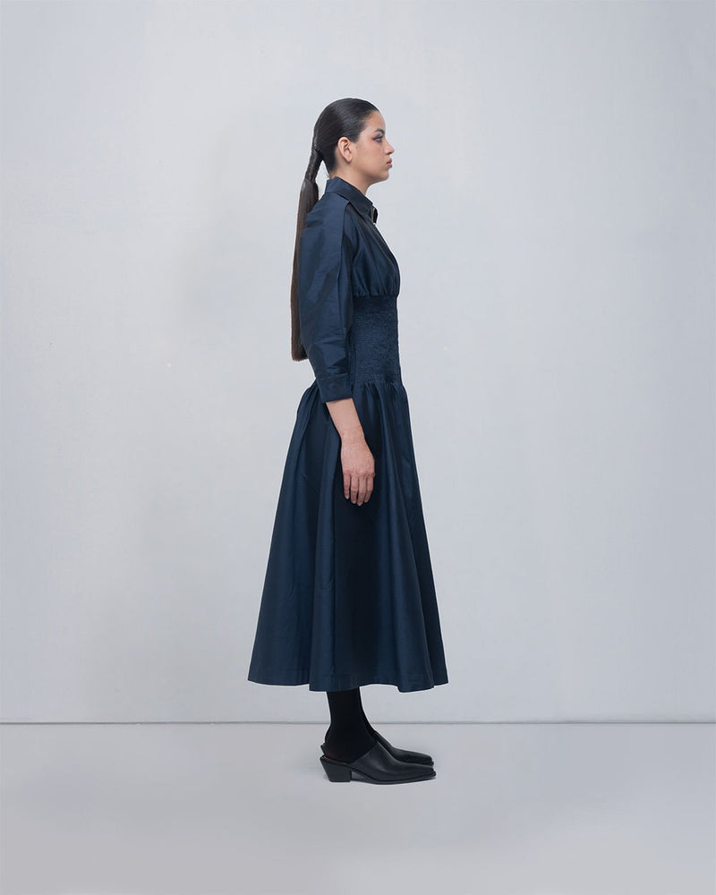 Maky Dress viscose by Leh Studios in blue for women Worldwide
