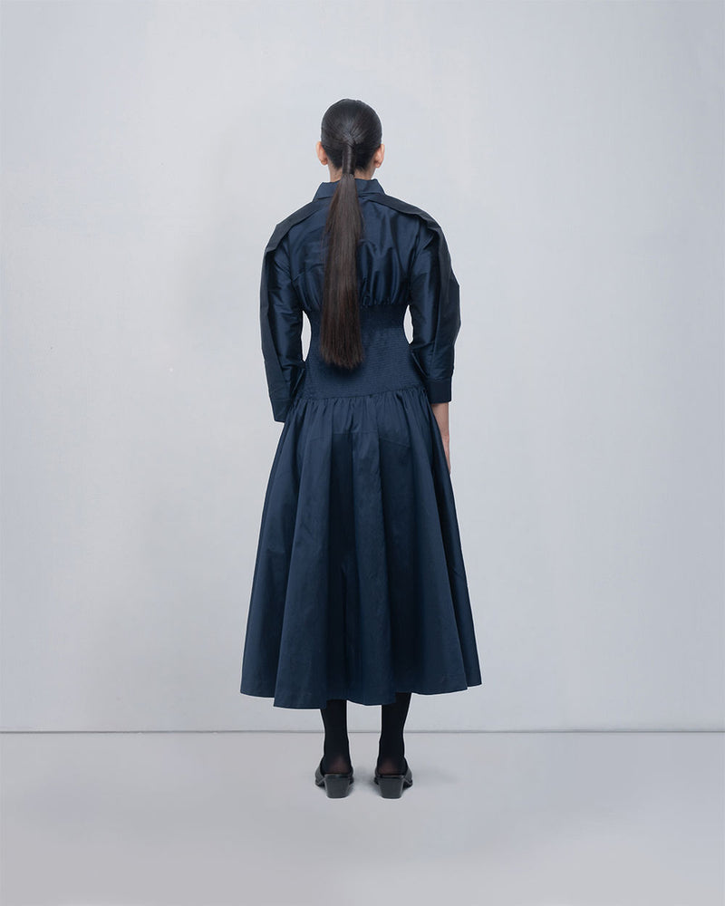 Maky Dress viscose by Leh Studios in blue for women Worldwide