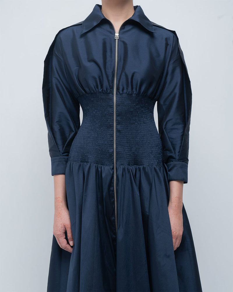 Maky Dress viscose by Leh Studios in blue for women Worldwide