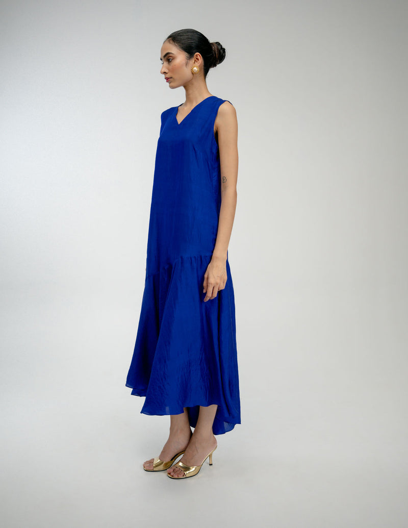 Thread Story Set mulberry silk dress by Ode to Odd in blue for women Worldwide