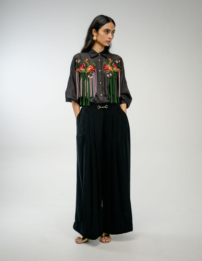 Together Shirt mulberry silk top/shirt by Ode to Odd in black for women Worldwide